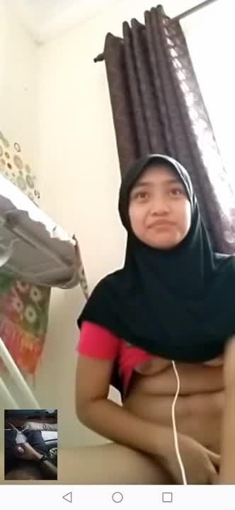 Gadis Remaja Hijab VCS Sampe Cowoknya Crot